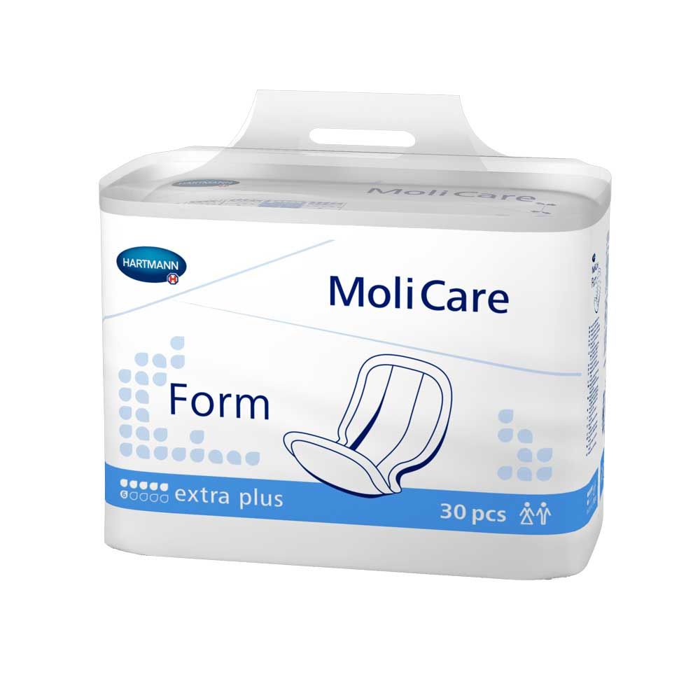 Inkontinenzvorlagen MoliCare Form „extra plus“, 30 Stk., mit Tragegriff