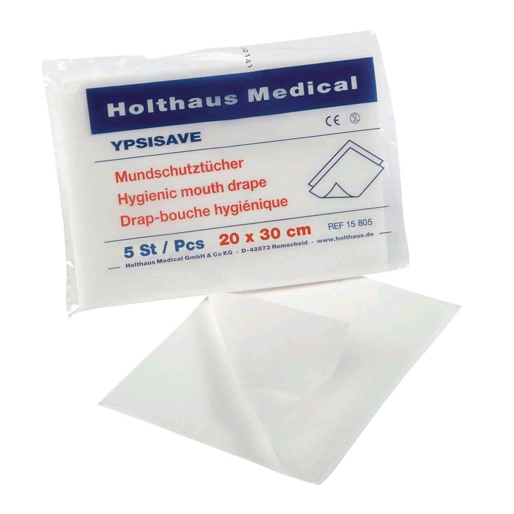 Holthaus Medical YPSISAVE Mundschutztücher, 5er-Pack, 20x30 cm