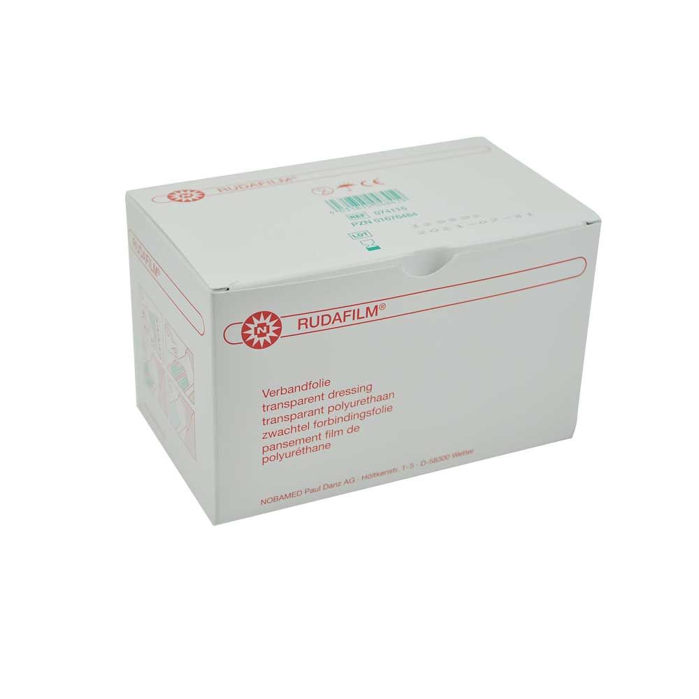 Verbandfixierfolie Rudafilm® in weißer Kartonbox mit Sichtfenster