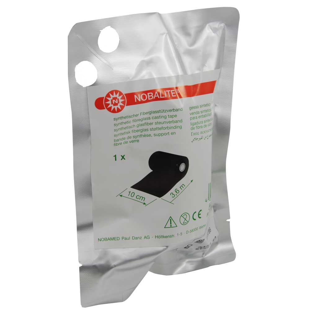 Noba NOBALITE® Castverband im Beutel, weiß mit rotem Streifen und grünen Infos