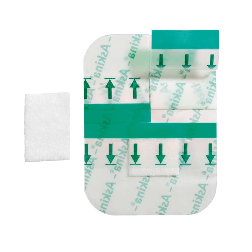 B.Braun Askina® Soft Clear Folienverband, steril, transparente Abdeckung mit zentralem Gazepad