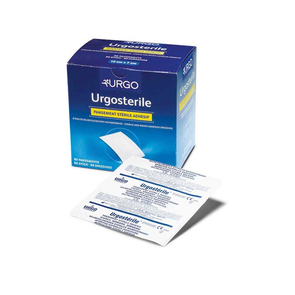 Urgo steriler Wundschnellverband, weiß, selbstklebende Wundauflagen im Set