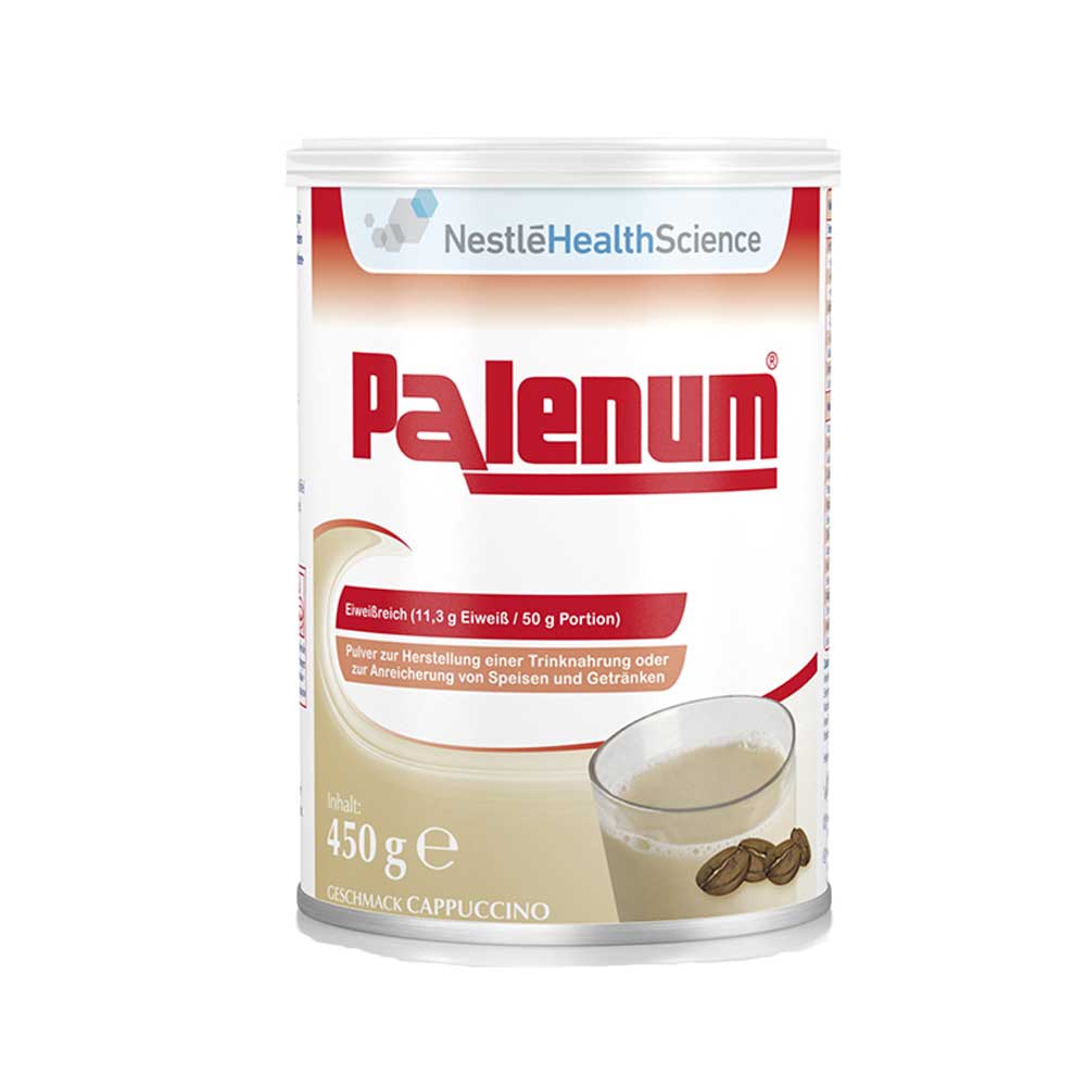 Palenum Trinknahrung 450 g, Geschmack Cappuccino, mit Tasse
