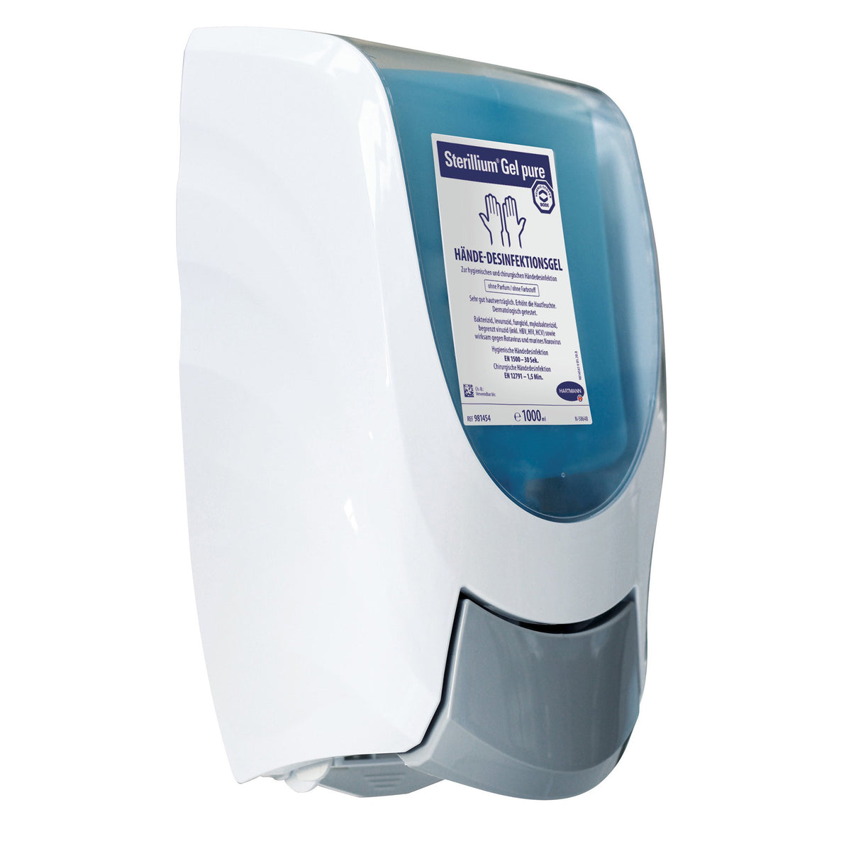 Hartmann Auffangschale für Cleansafe-Spender, wandmontierter Spender mit weißem Gehäuse