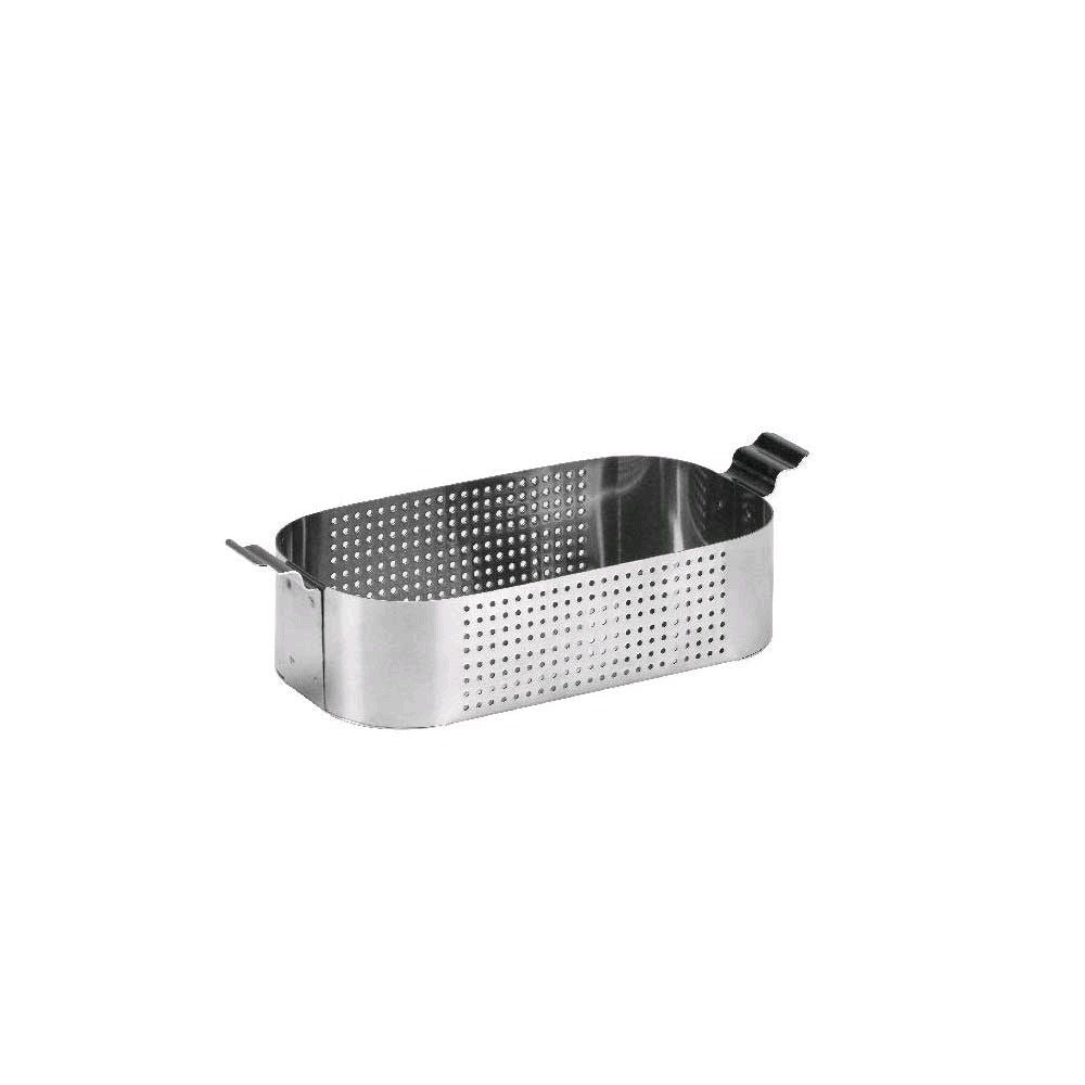 Einhängekorb für Ultraschallreiniger Euronda, perforierter Metallkorb mit Griffbügel