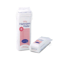HARTMANN Watte Polstermaterial, 100 g Packung mit weißer Watte und Etikett
