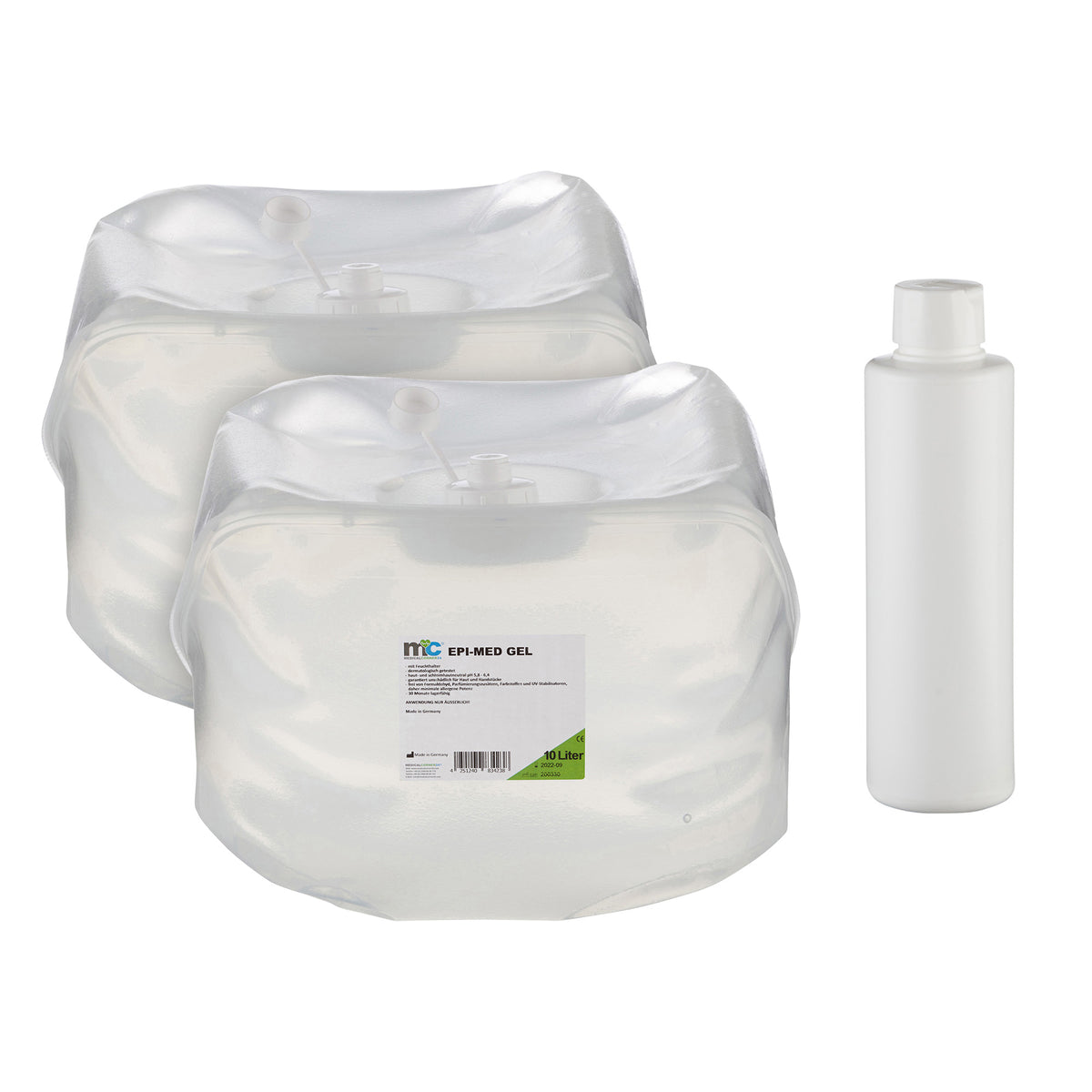 IPL-Kontaktgel für Laser-Haarentfernung, Gelbeutel-Set und weiße Flasche