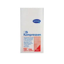 Unsterile Hartmann ES-Mullkompressen 7,5×7,5 cm, 8-fach, Packung