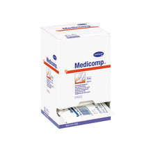 Sterile Vliesstoffkompressen Verpackung, Hartmann Medicomp mit sichtbaren Kompressen