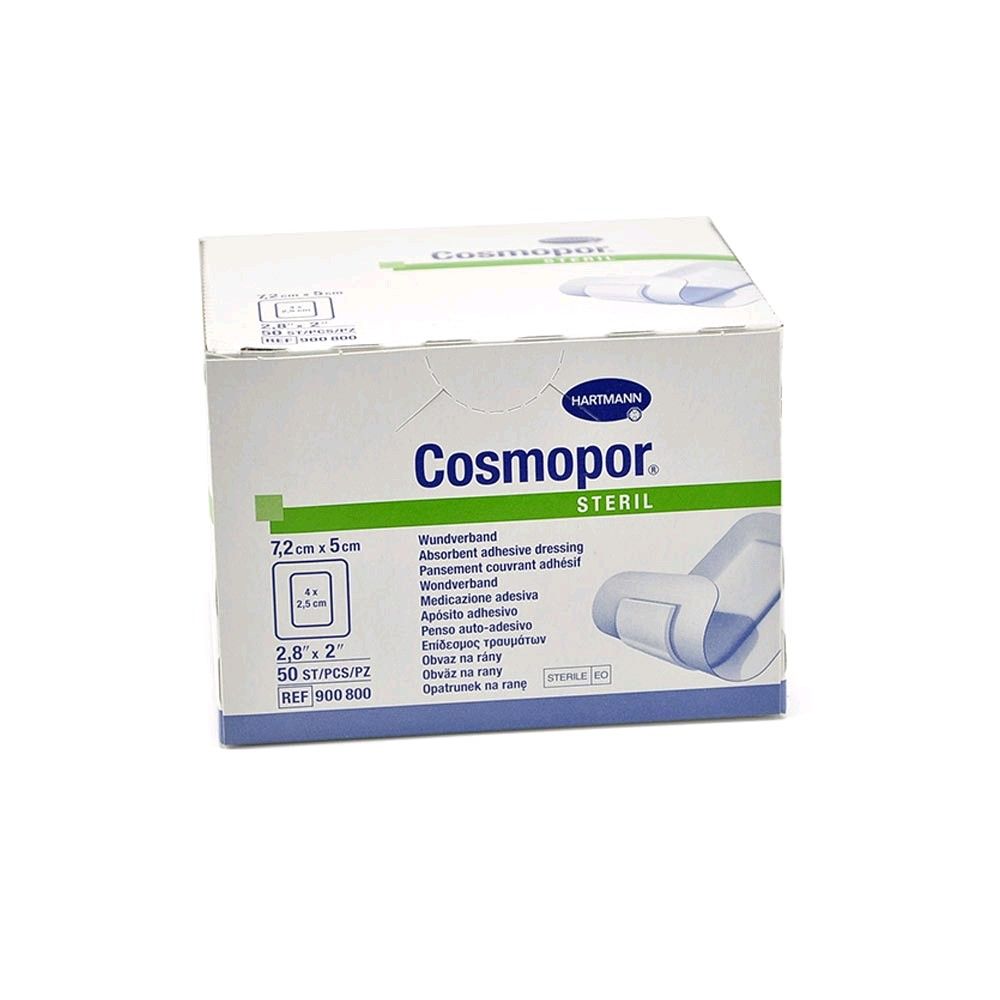 Packung Hartmann Cosmopor steril, absorbierendes Wundpflaster 7,2×5 cm