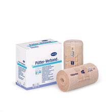 Hartmann Kurzzugbinde Pütter-Verband®: beige elastische Binde-Rollen, 5 m, 2 Stück