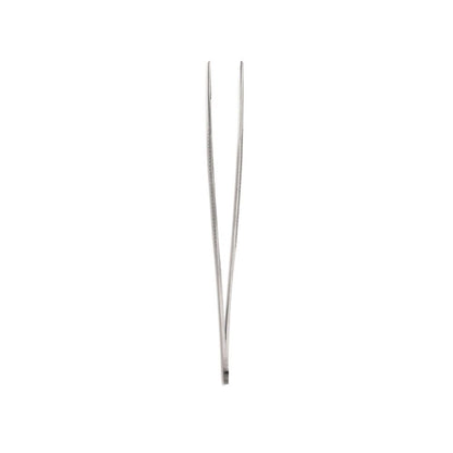 Anatomische Adson-Pinzette von Hartmann, gerade, 12 cm, silbern, mit feinen Spitzen