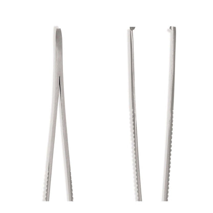 Pinzetten-Spitzen der Adson-Pinzette gerade Hartmann, 12 cm, mit Riffelung