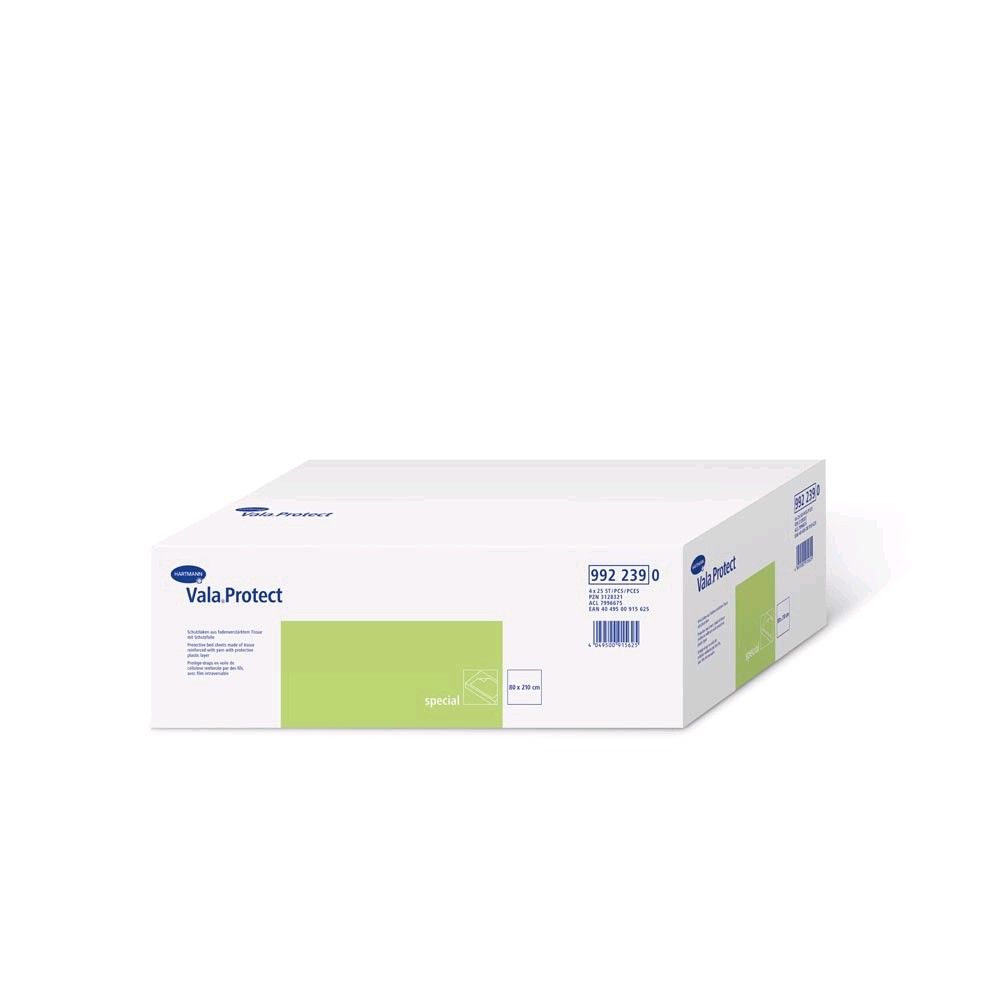Einmal-Schutzlaken ValaProtect special Packung mit seitlichem Auslaufschutz