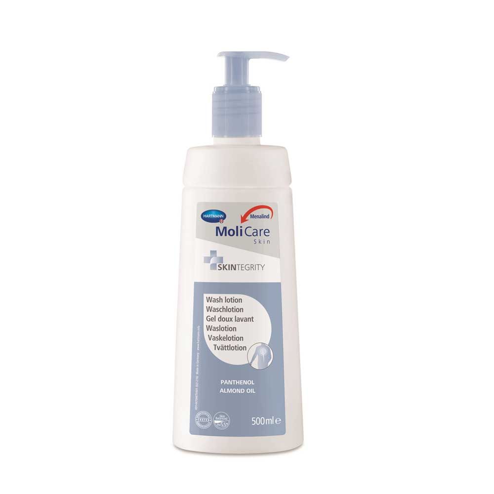 Hartmann MoliCare® Skin Waschlotion mit Spenderpumpe, Panthenol und Mandelöl, Flasche