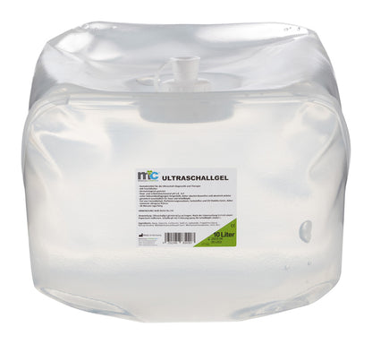 Ultraschallgel-Kanister, 10 Liter, transparenter Beutel mit Dosierdeckel