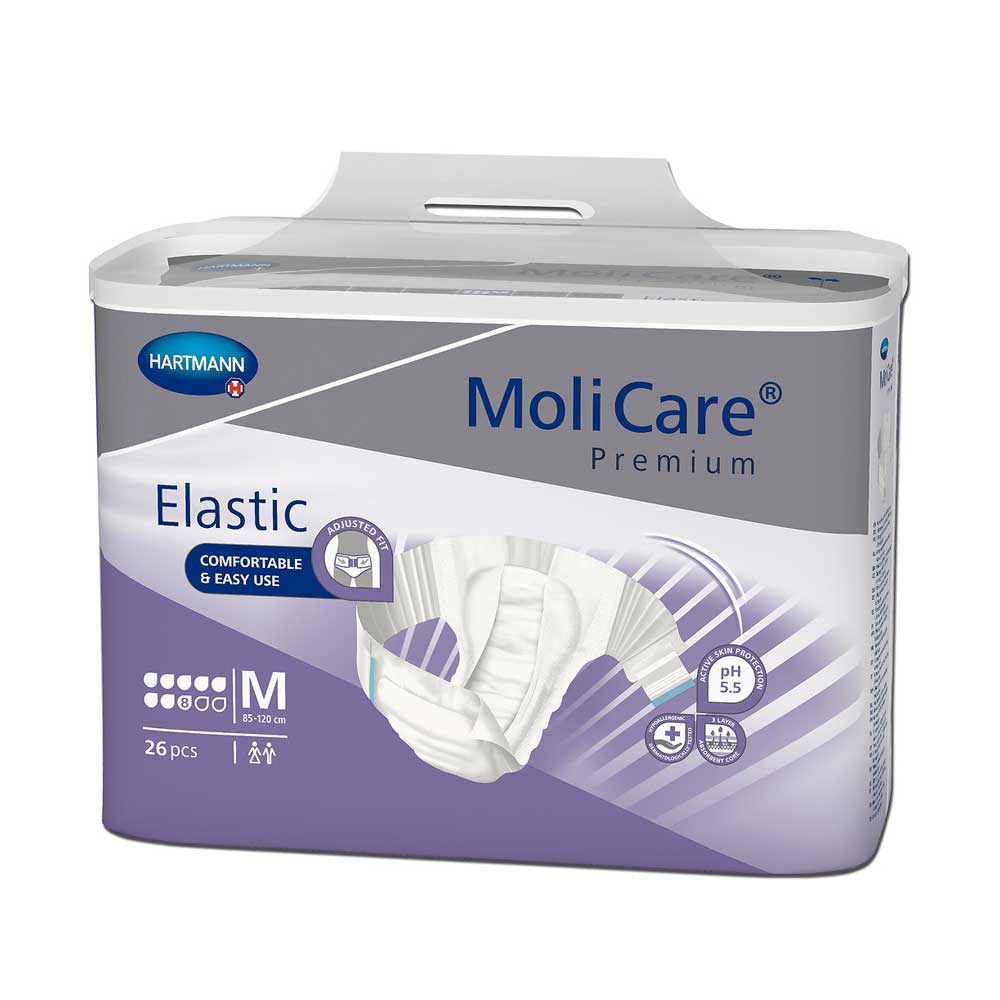 Hartmann MoliCare Premium Elastic Inkontinenzslips, Packung lila, Größe M