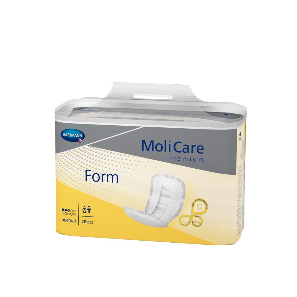 Inkontinenzvorlage MoliCare Premium Form, gelb, normal, 28 Stück