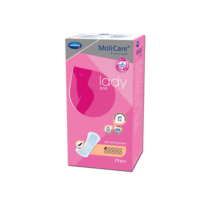 Slipeinlagen MoliCare® Premium Lady Pad, pinke Umverpackung, 28 Stück