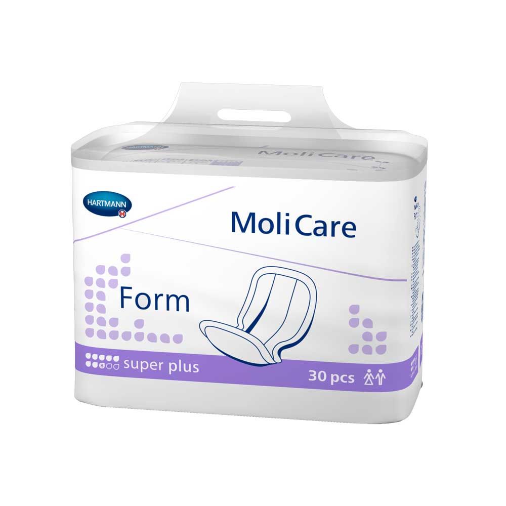 Inkontinenzvorlagen MoliCare Form „super plus“, 30 Stk., mit Tragegriff
