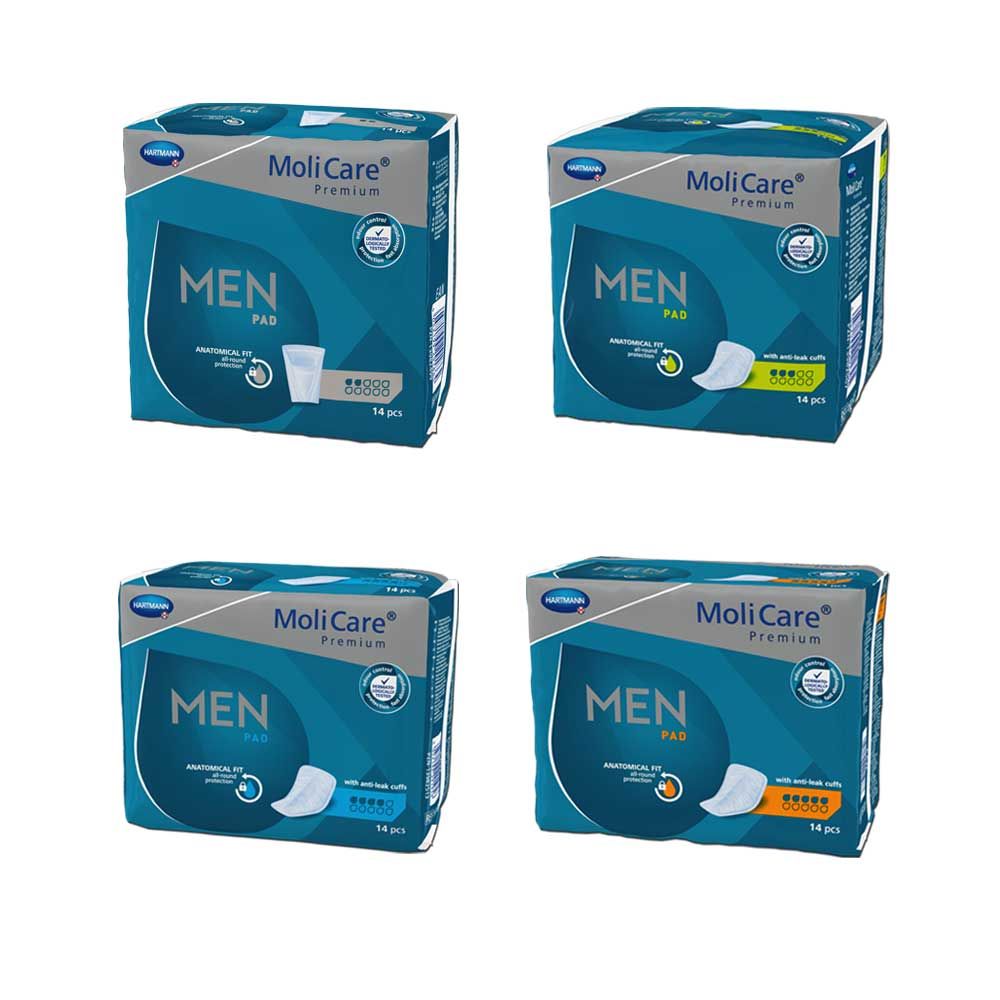 Inkontinenzeinlagen für Männer MoliCare Premium Men Pad, 14 Stück im Karton