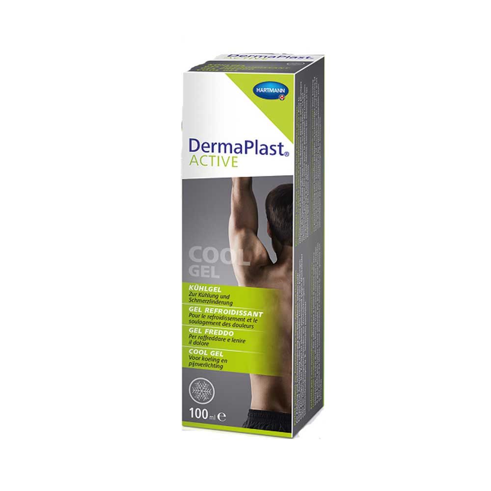 Hartmann DermaPlast® Active Cool Gel Kühlgel 100 ml, Vorderansicht der Verpackung