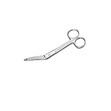 Holthaus Medical medizinische Verbandschere, kniegebogen, silberfarben, 2-Ring-Griffe