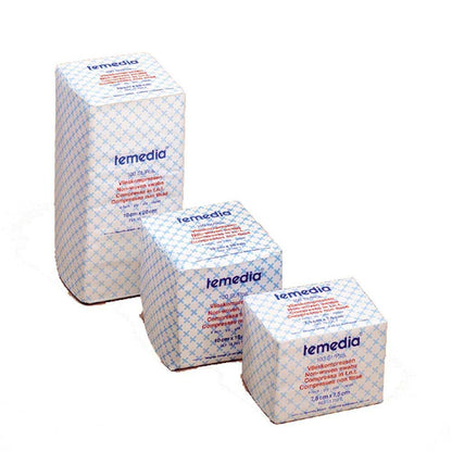 Holthaus Medical Temedia® Vlieskompressen, 4-fach, unsteril; blau-weiß bedruckt, im Stapel