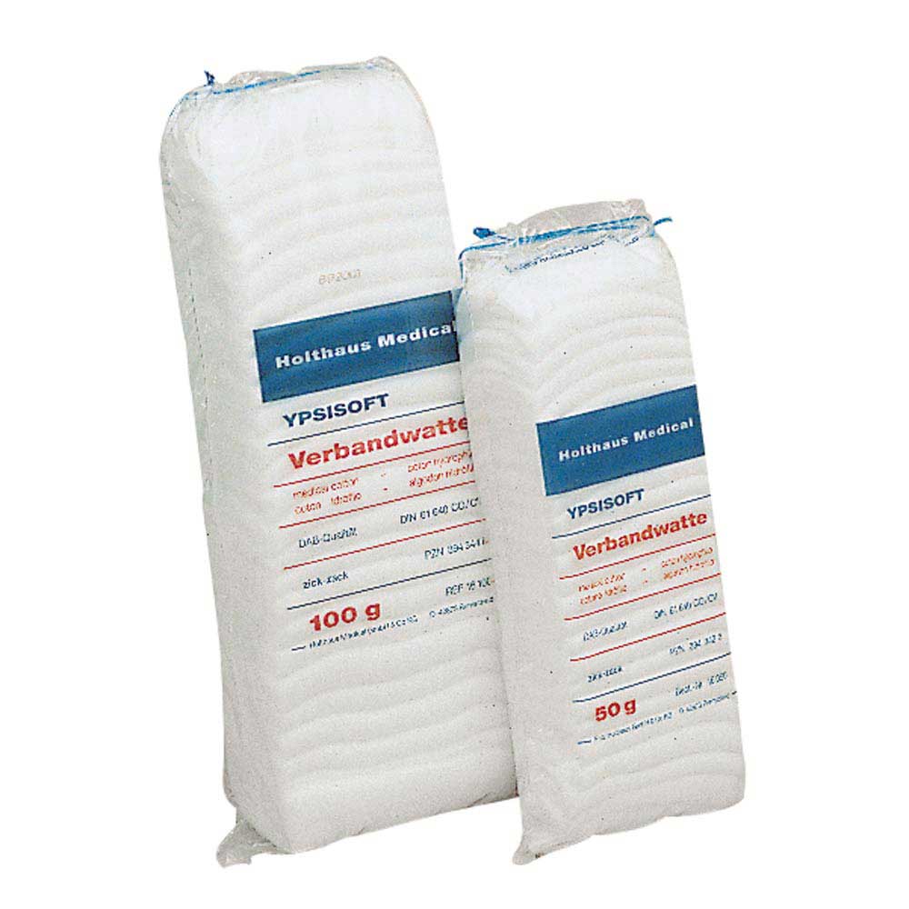 Verbandwatte YPSISOFT im Beutel, weiß, 100 g und 50 g