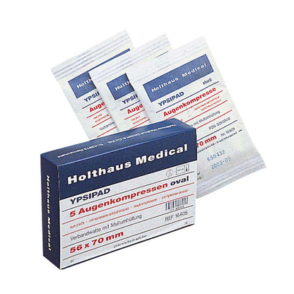 Sterile YPSIPAD Augenkompressen 56×70 mm in Holthaus Medical 5er-Pack