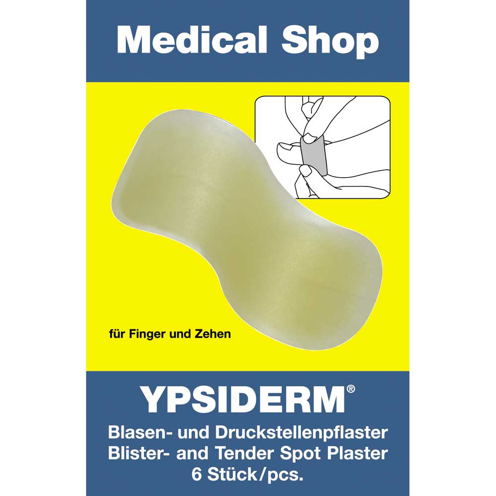 Tropfenförmiges YPSIDERM® Blasenpflaster für Finger und Zehen, 6 Stück