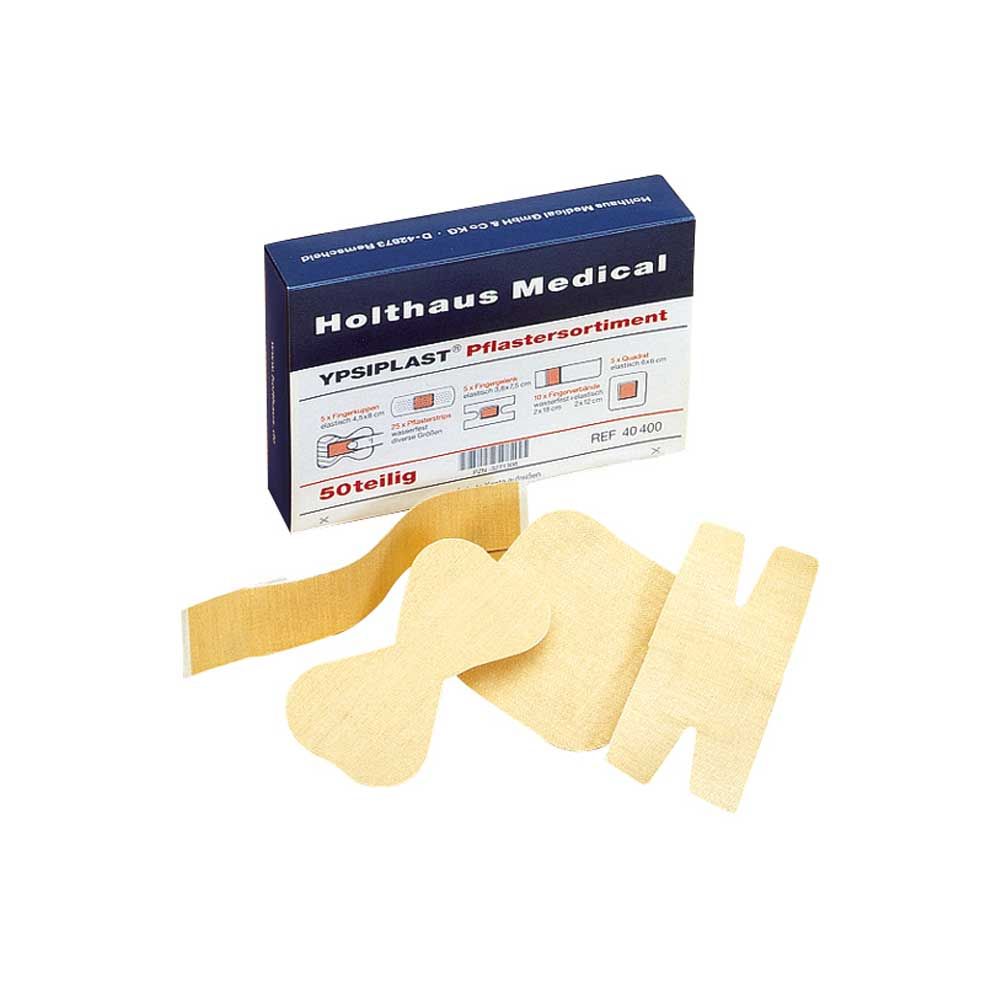 Holthaus Medical YPSIPLAST® Pflastersortiment mit mehreren beigen Pflastern, 50-teilig