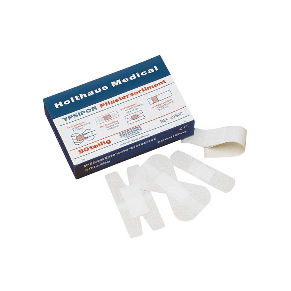 Medizinische Pflaster YPSIPOR sensitive, beigefarbene Streifen im Set, 50-teilig