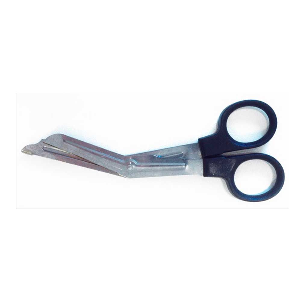 Erste-Hilfe-Schere MEDICAL, 14,5 cm: Metallklingen mit dunkelblauen Kunststoffgriffen.
