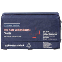Holthaus Medical Mini COMBI Verbandtasche mit Warndreieck, dunkelblau, Reißverschluss