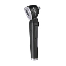 LED-Otoskop, schwarzes Handgerät mit seitlichem Griffbereich