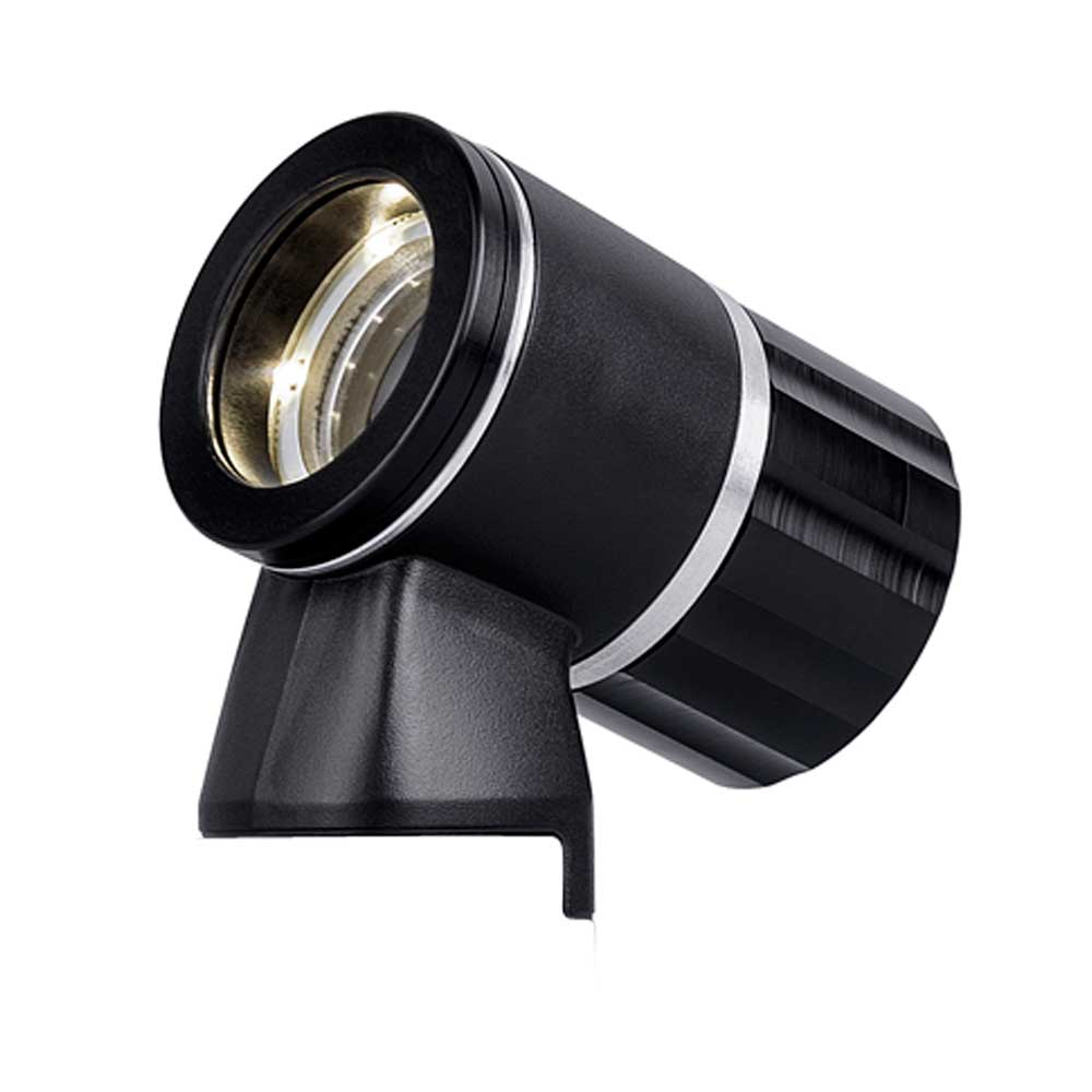 Luxamed LED-Dermatoskop-Kopf mit Kontaktscheibe, schwarzes Gehäuse und Linsenkopf