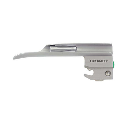 LUXAMED Lichtleiter-Spatel, auswechselbar; seitliche Ansicht mit Befestigungsschraube am Kopf