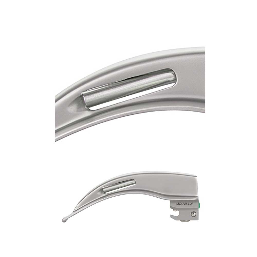 Ersatzlichtleiter, gebogene graue Baugruppe mit silbernem Lichtleiterrohr