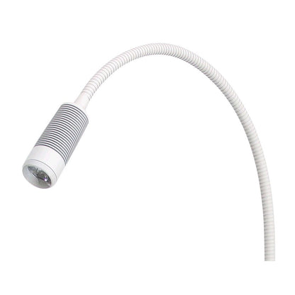 LED-Untersuchungsleuchte mit gebogenem Schwanenhals und kompakter Lichtspitze