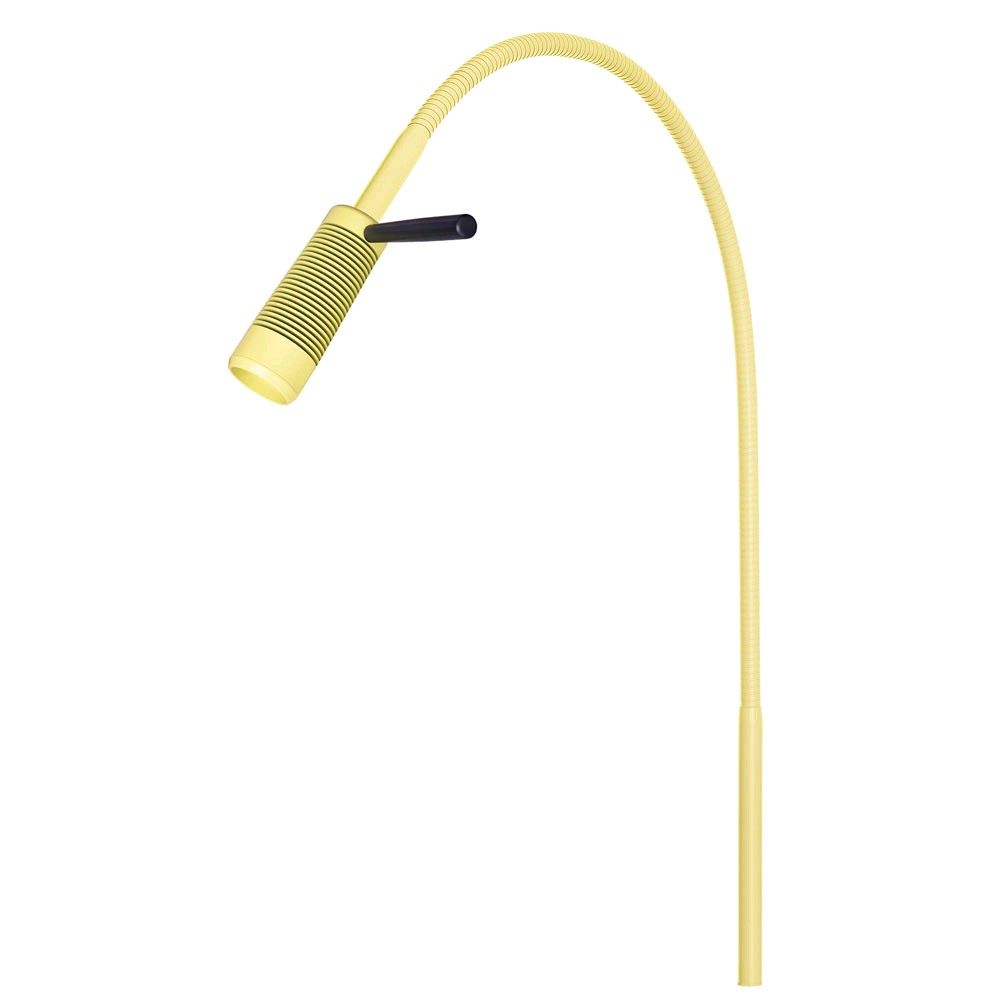 LED-Untersuchungsleuchte in Gelb mit abnehmbarem Handgriff und flexiblem Hals