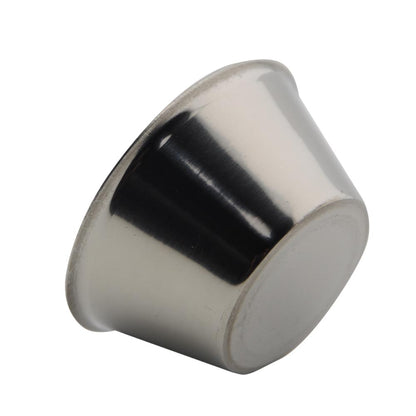 Graduierten Edelstahl-Medizinbecher, 30 ml, seitliche Nahansicht