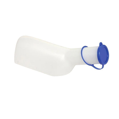 Urinflasche für Männer, 1-Liter Flasche mit blauem Verschluss