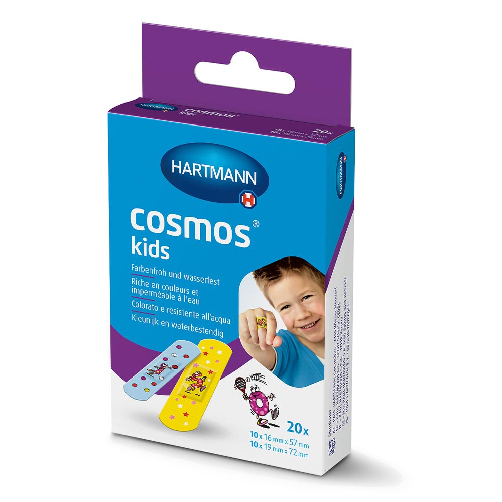 Kinderpflaster-Set Hartmann Cosmos im Umkarton, 20 Stück, zwei Größen