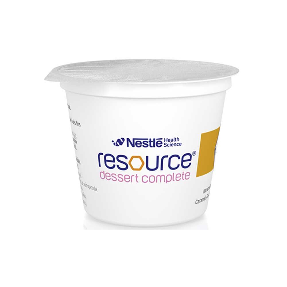 Nestle Resource® Dessert Complete Becher mit gelbem Aufdruck