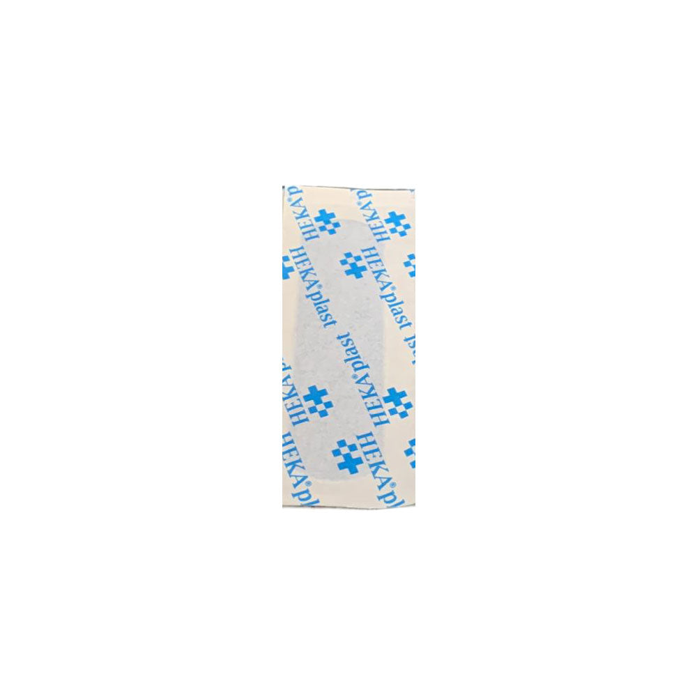 Verpackung mit blauen, detektierbaren Pflasterstreifen