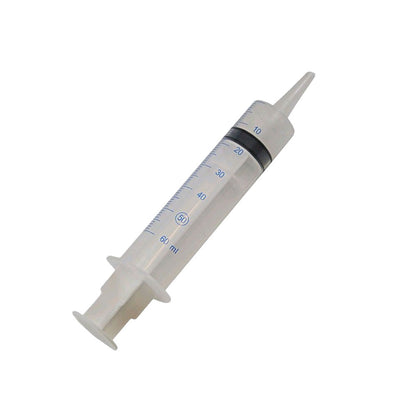 Sterile Wund-/Blasenspritze mit schrägem Ansatz, Skala bis 60 ml, durchsichtiger Zylinder