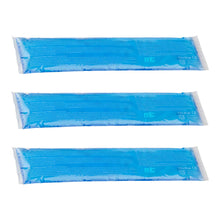 3 blaue Gel-Kalt-Warm-Kompressen, 7,5×35 cm, mikrowellengeeignet, 3 Stück