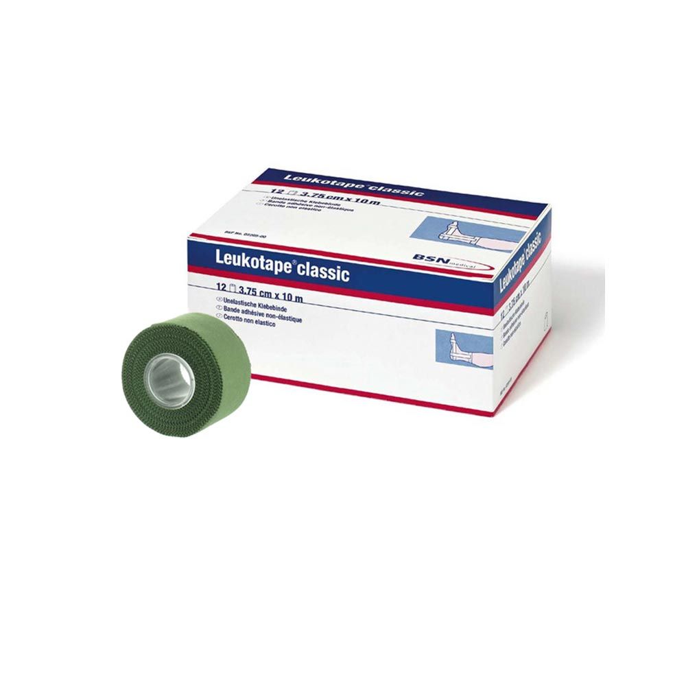 BSN medical Leukotape classic Tapeverband, grün, 3,75 cm Breite, Rolle