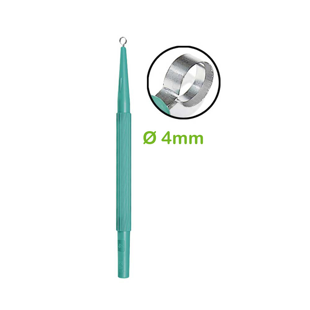 Kai Medical Einweg-Hautkürette, grün, einseitig scharf, 4 mm